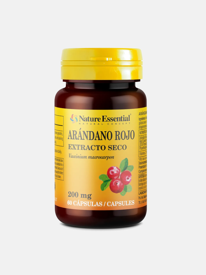 8435041324075 Cranberries vermelho 5000mg 60 capsulas Nature Essential Nutribio