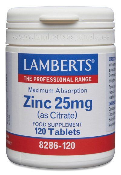 zinc citrato 25 mg lamberts 8286 120