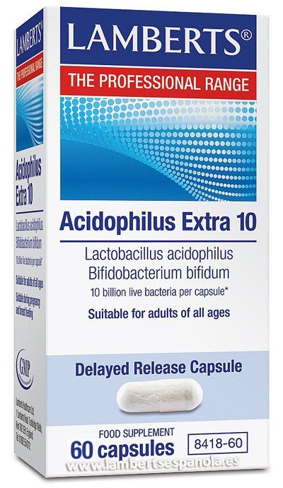 acidophilus extra 10 probiotico lamberts 8418 60