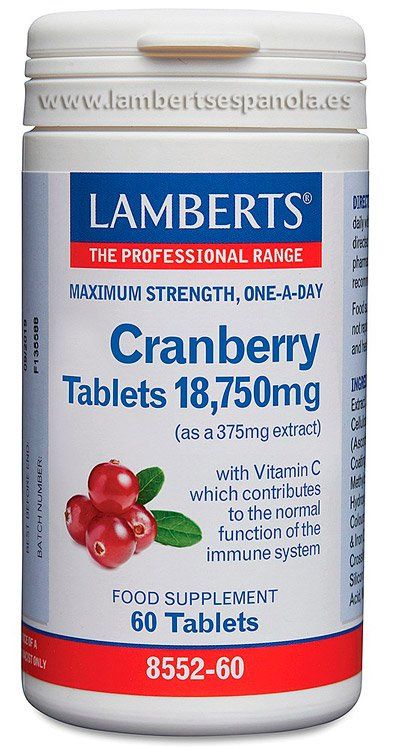 arandano rojo comprimidos 18750 mg lamberts 8552 60