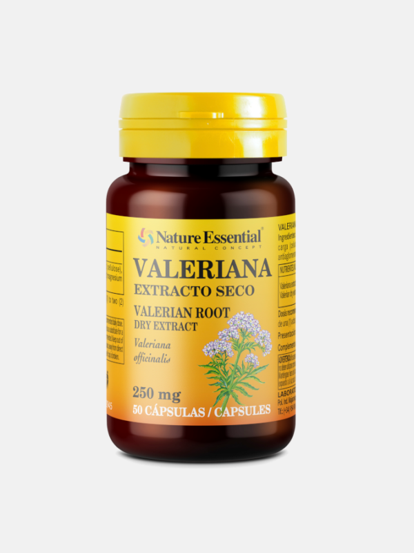 NE2945 Valeriana 250mg 50 capsulas Nature Essential Nutribio 600x800