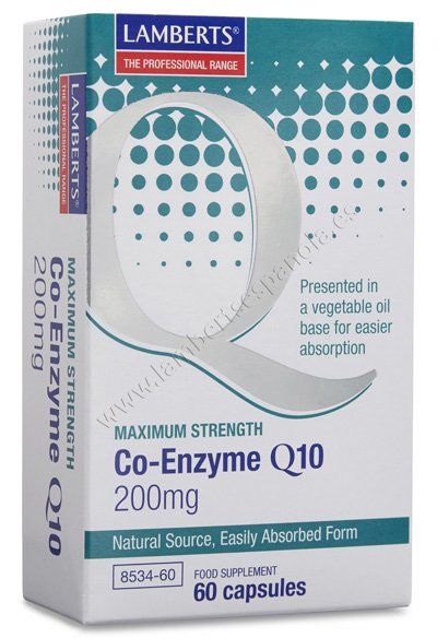 q enzima q 10 200 mg lamberts 8534 60
